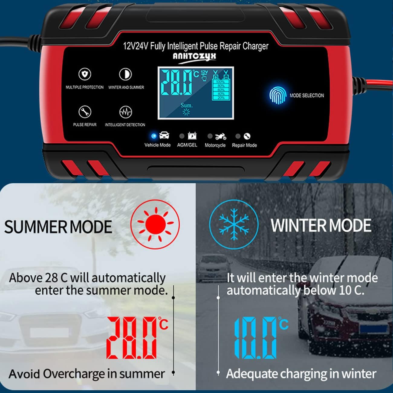 CARGADOR DE BATERIA INTELIGENTE 12 V