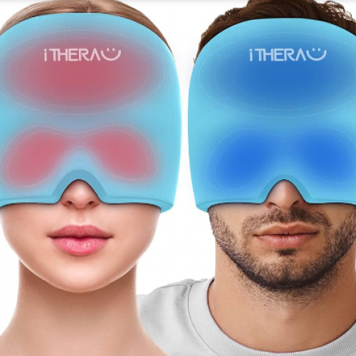 Gorro Migraña Terapéutico Azul