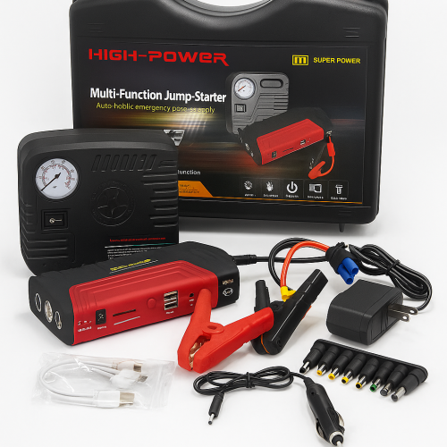 Jumper de Batería y Compresor Multifuncional